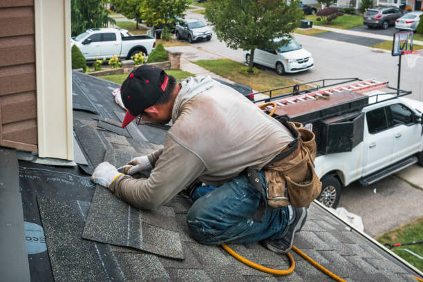 Professional Roofing technician working in West Hyannisport, MA